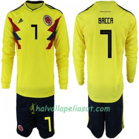 Jalkapallo Pelipaidat Kolumbia Bacca 7 Lasten World Cup 2018 Kotipaita Pitkähihainen